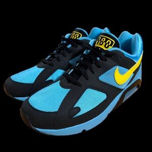 Nike AIR 180 Athletic Shoes in Blue and Yellow Men’s size 11 EUC 1X